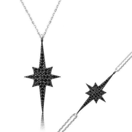 Silver Black Polar Star Women’s Set