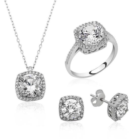 Silver Square Mount Women’s Set