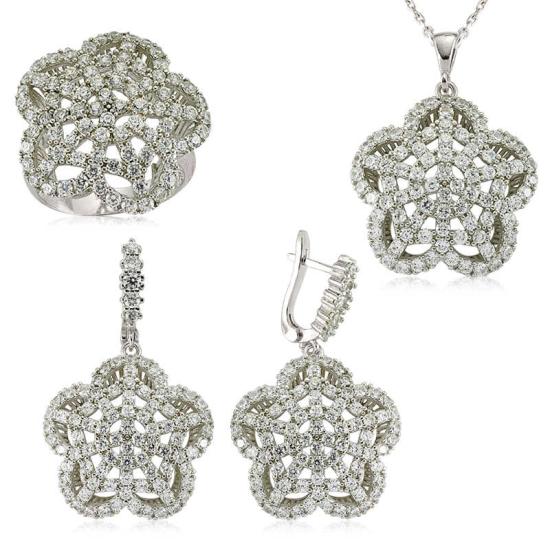 Silver Flower Women’s Set