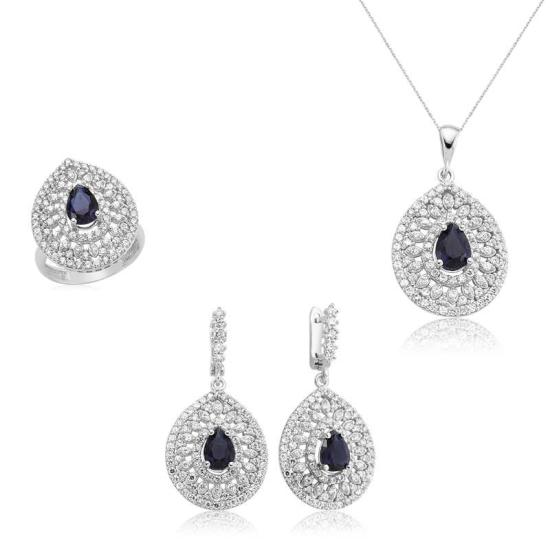 Silver Drop Patterned Women’s Set
