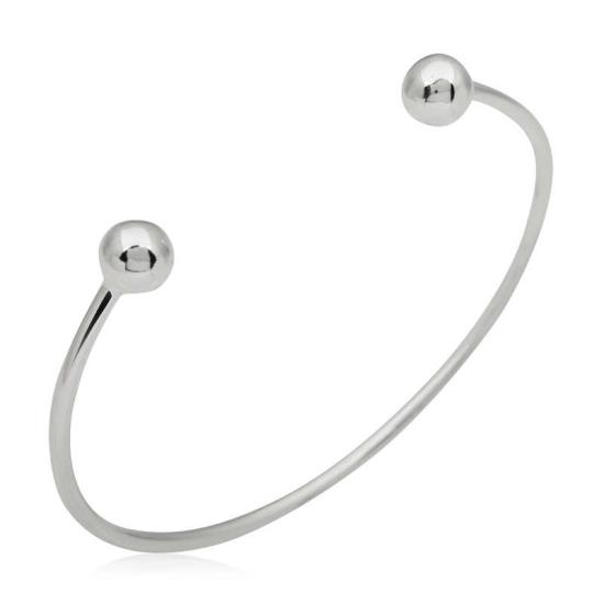 Silver Adjustable Ball Bracelet