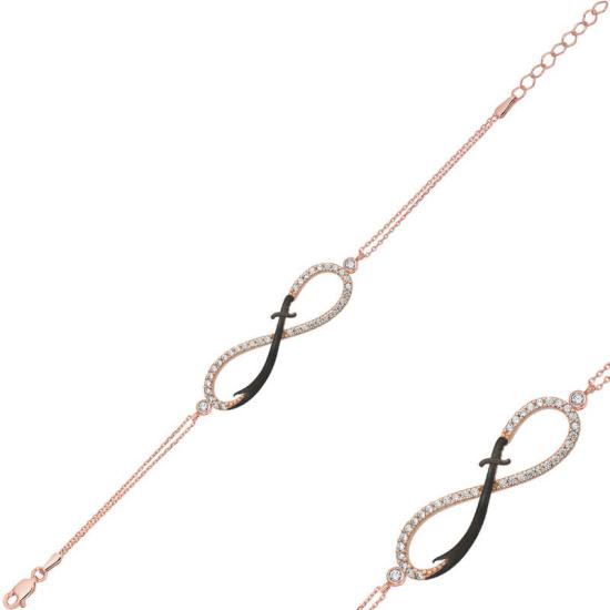 Silver Rose Eternity Zulfiqar Sword Women’s Bracelet