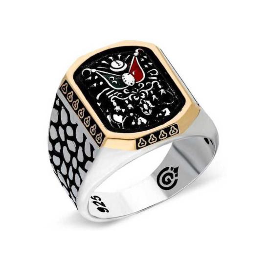 Silver Ottoman State Coat of Arms Men’s Ring