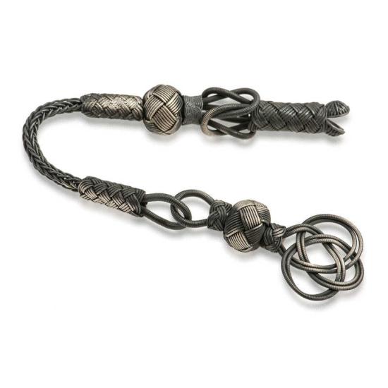 Silver Trabzon Knitting Kazaz Prayer Beads Tassel