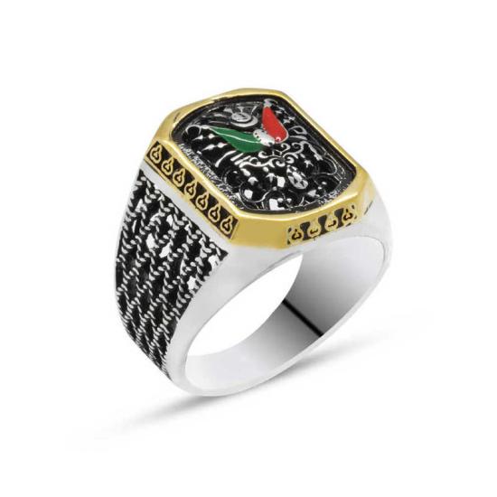 Silver Ottoman State Coat of Arms Men’s Ring