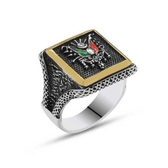 Silver Ottoman State Coat of Arms Men’s Ring