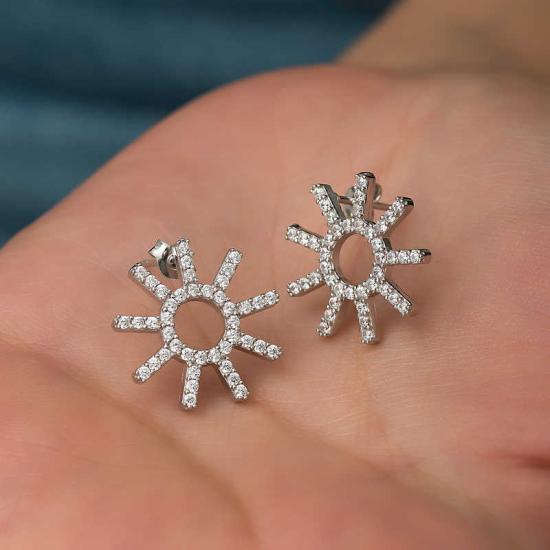 Silver Sun Women’s Earrings
