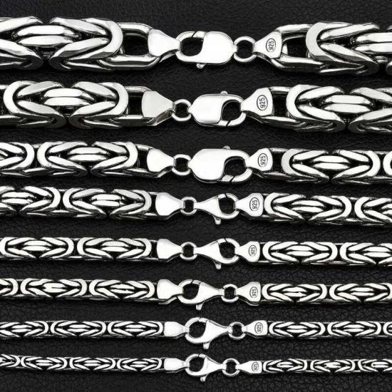 Silver King Chain - 3 mm Angled