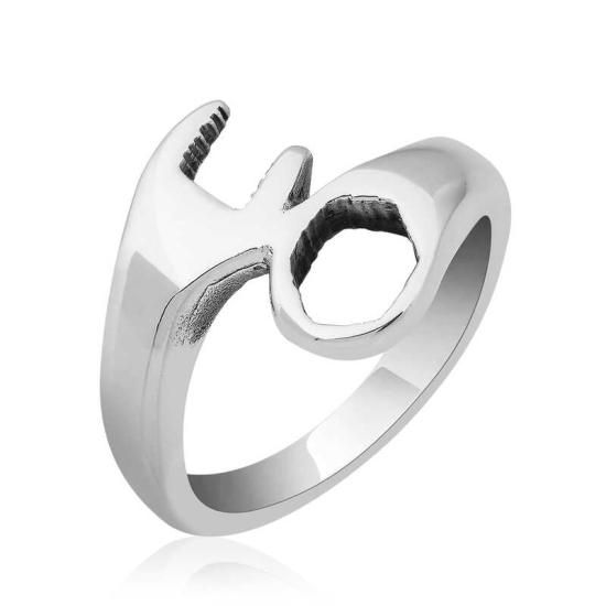 Silver Mechanic’s Wrench Men’s Ring