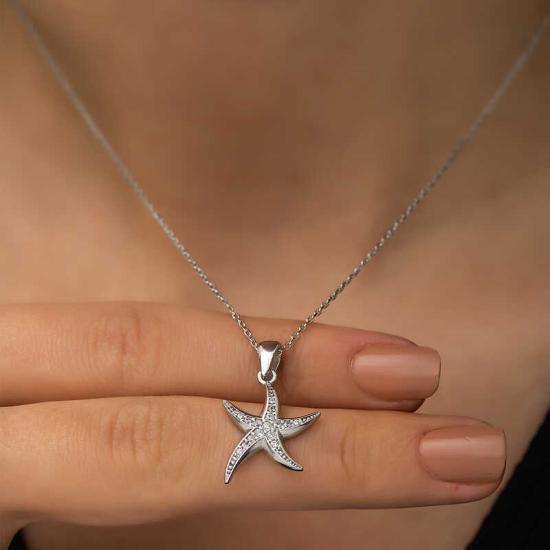 Silver Starfish Women’s Necklace