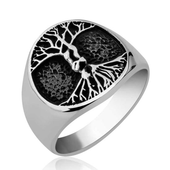 Silver Tree of Life Men’s Ring