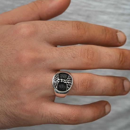 Silver Tree of Life Men’s Ring