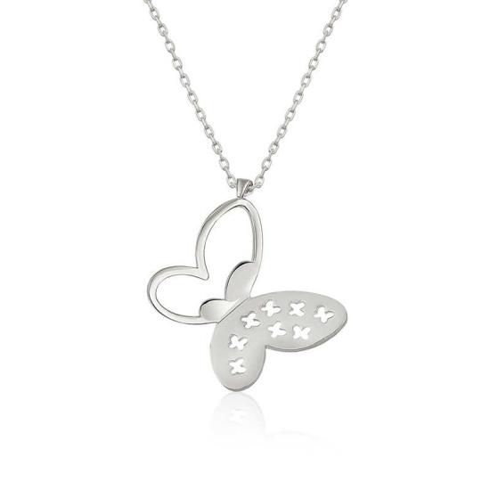 Silver Butterfly Women’s Necklace