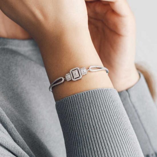 Silver Baguette Women’s Bracelet