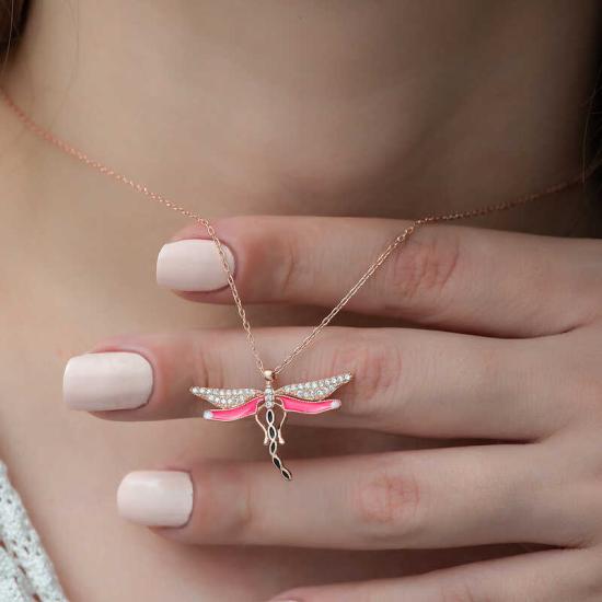 Silver Dragonfly Women’s Necklace