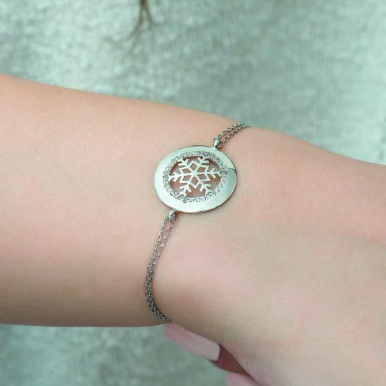 Silver Snowflake Women’s Bracelet