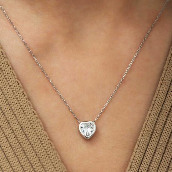 Silver Heart Women’s Necklace
