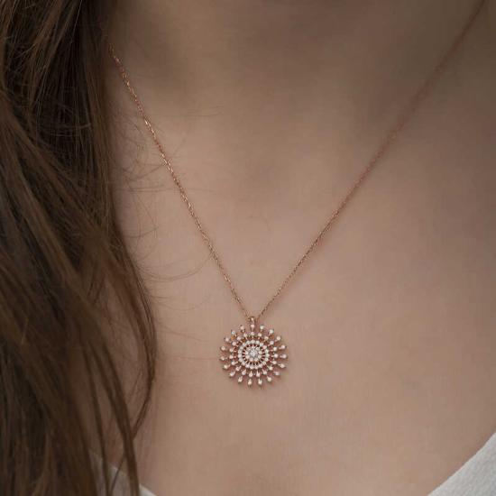 Silver Sun Necklace