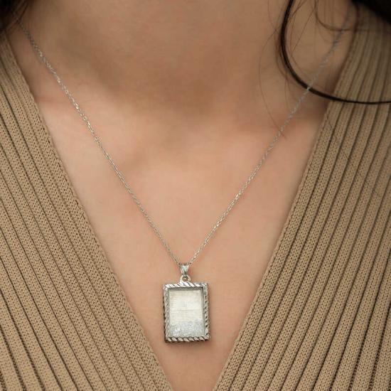 ​Gümüş Fatiha Ve Esma’ül Hüsna Yazılı Kolye