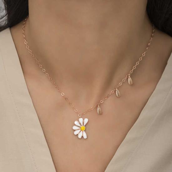 Silver Rose Daisy Loves Dislikes Women’s Necklace