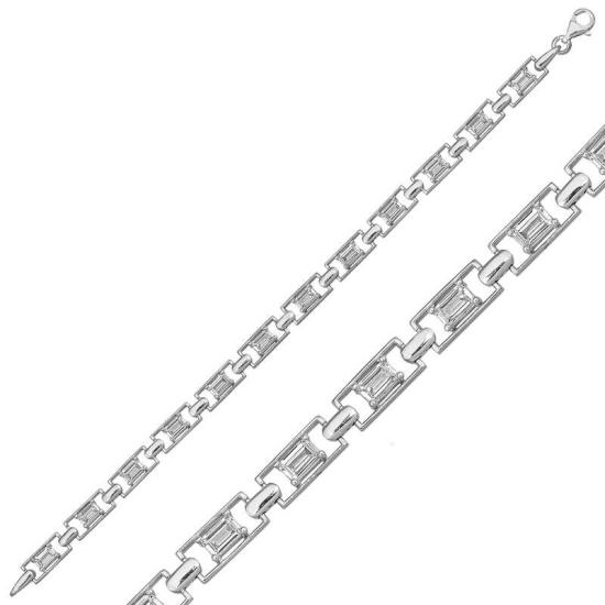 Silver Baguette Waterway Women’s Bracelet