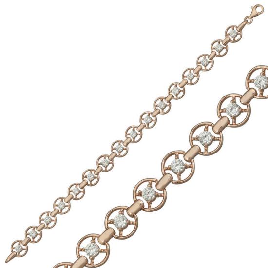 Silver Rose Round Waterway Women’s Bracelet