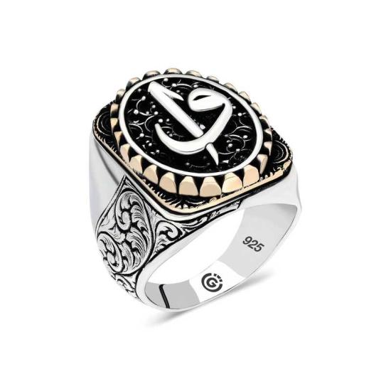 Silver Elif Vav Oval Men’s Ring