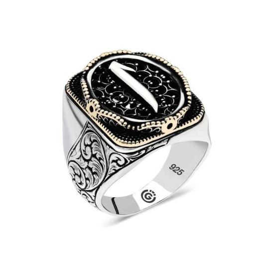 Silver Elif Oval Men’s Ring