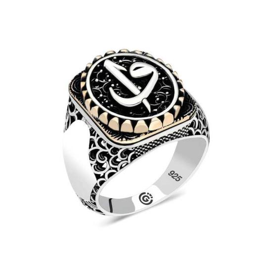 Silver Elif Vav Oval Men’s Ring
