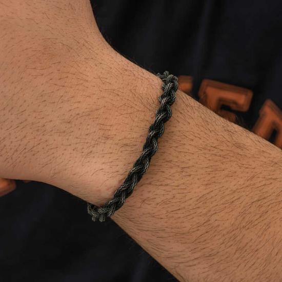 Silver Kazaziye Knit Bracelet