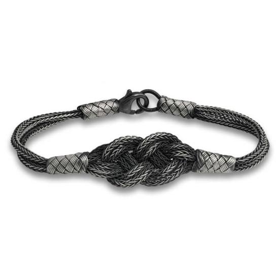 Silver Kazaziye Knit Bracelet