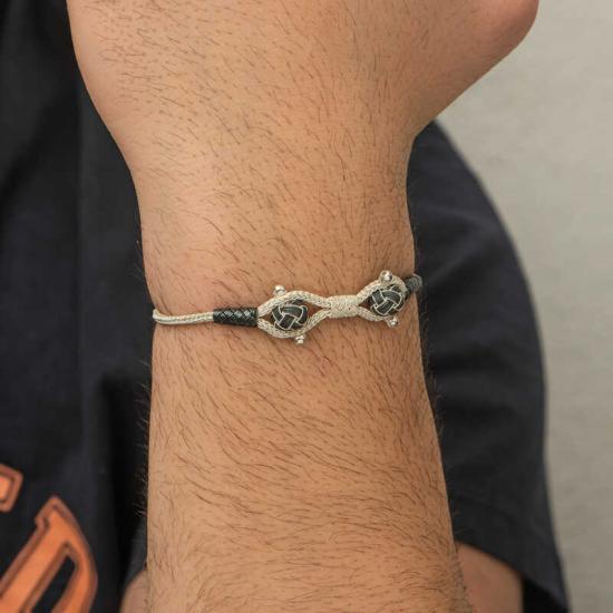 Silver Kazaziye Knit Bracelet