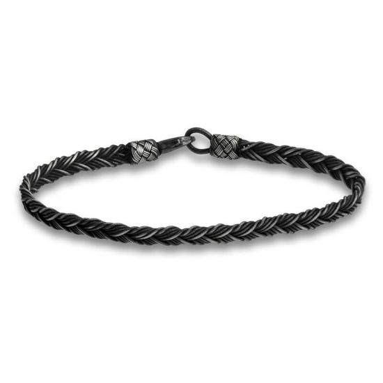 Silver Kazaziye Knit Bracelet