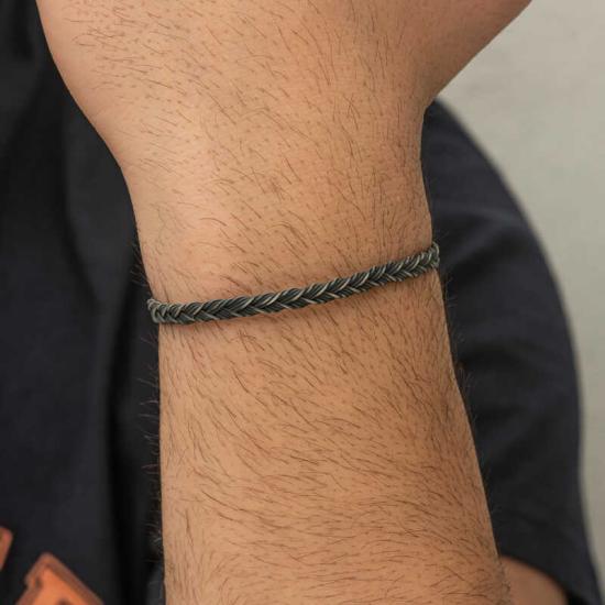 Silver Kazaziye Knit Bracelet