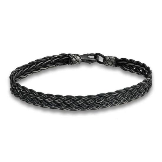 Silver Kazaziye Knit Bracelet