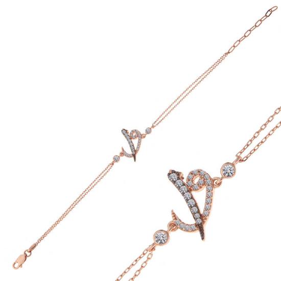 Silver Rose Elif Vav Women’s Bracelet