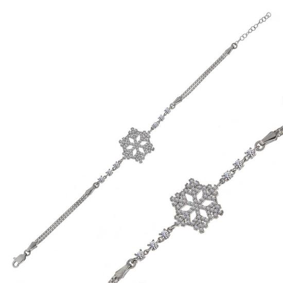 Silver Snowflake Women’s Bracelet