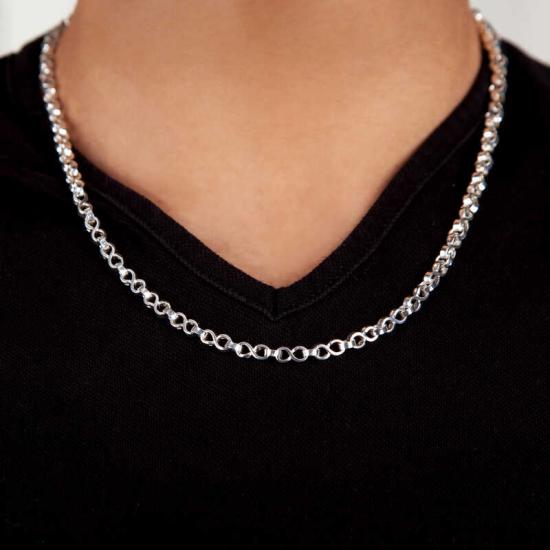Handmade Silver Infinity Men’s Chain