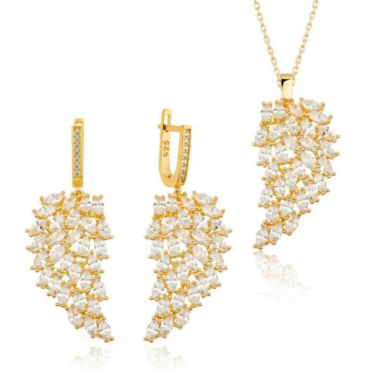 Silver Gold Angel Wing Women’s Set