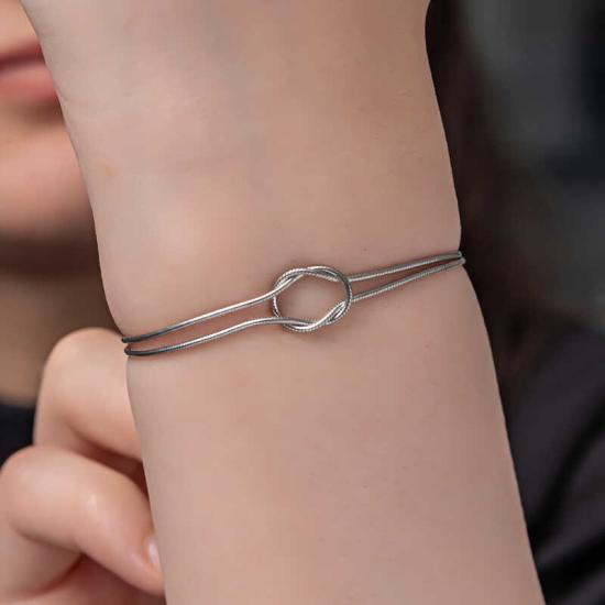 Silver Love Knot Women’s Bracelet