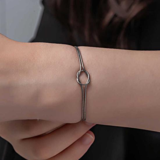 Silver Love Knot Women’s Bracelet
