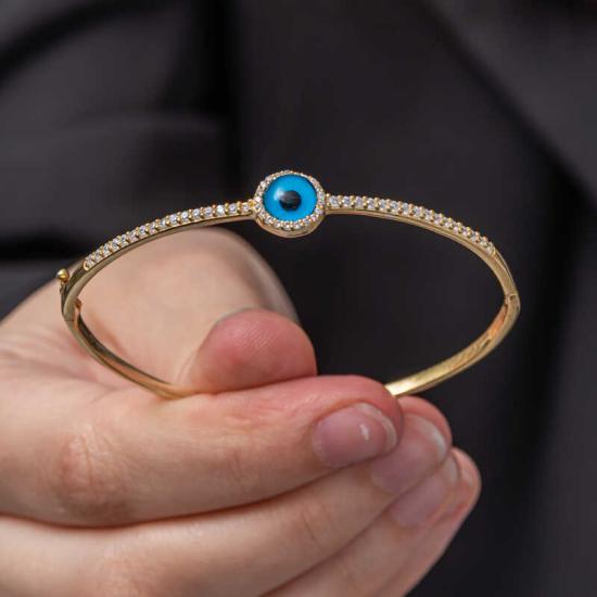 Silver Gold Evil Eye Women’s Bracelet