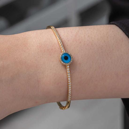 Silver Gold Evil Eye Women’s Bracelet