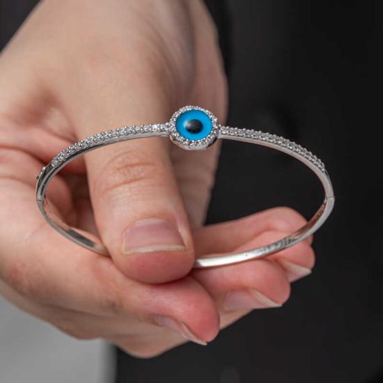 Silver Evil Eye Women’s Bracelet