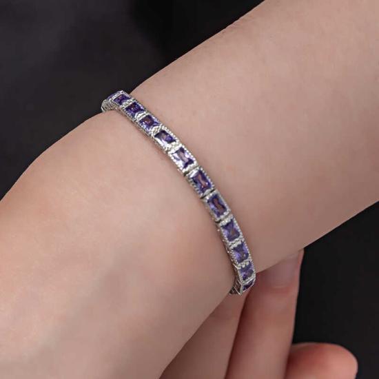Silver Lilac Stone Waterway Women’s Bracelet