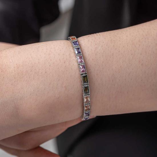 Silver Mix Stone Waterway Women’s Bracelet