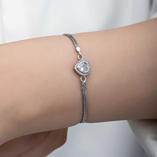 Silver Heart Women’s Bracelet