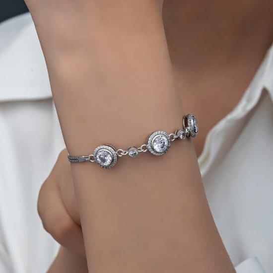 Silver Solitaire Women’s Bracelet