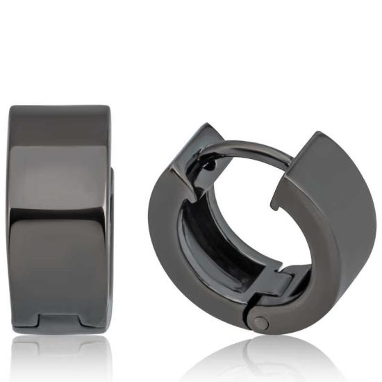 Silver Hoop Men’s Earrings