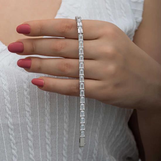 Silver White Stone Waterway Women’s Bracelet